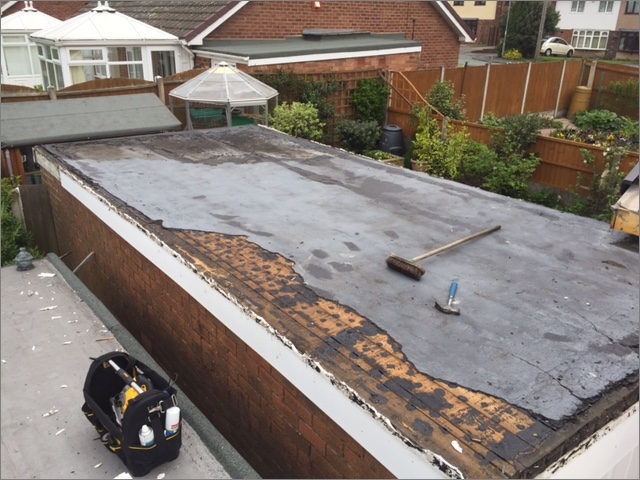 flat roof in need of repair
